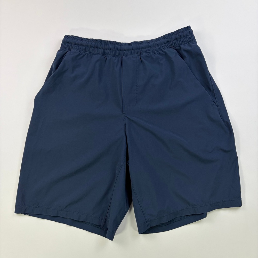 Lululemon Pace Breaker 9" Lined Shorts Mens Medium Navy Blue Running Athletic